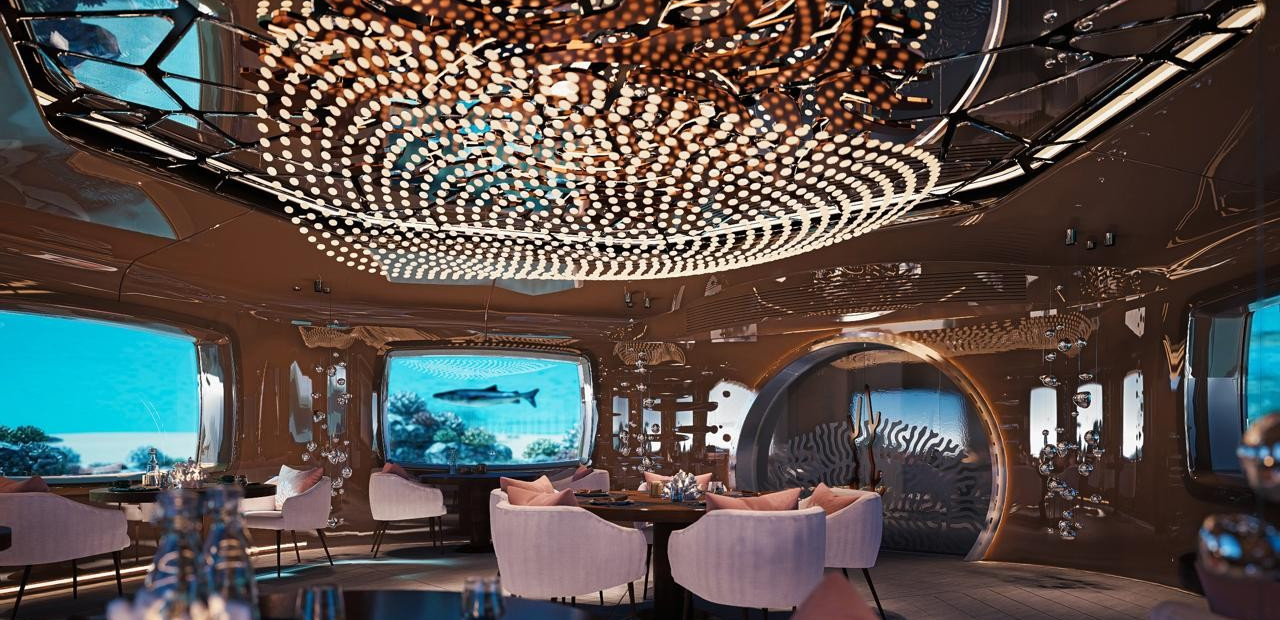 Maledivy - podmořské restaurace