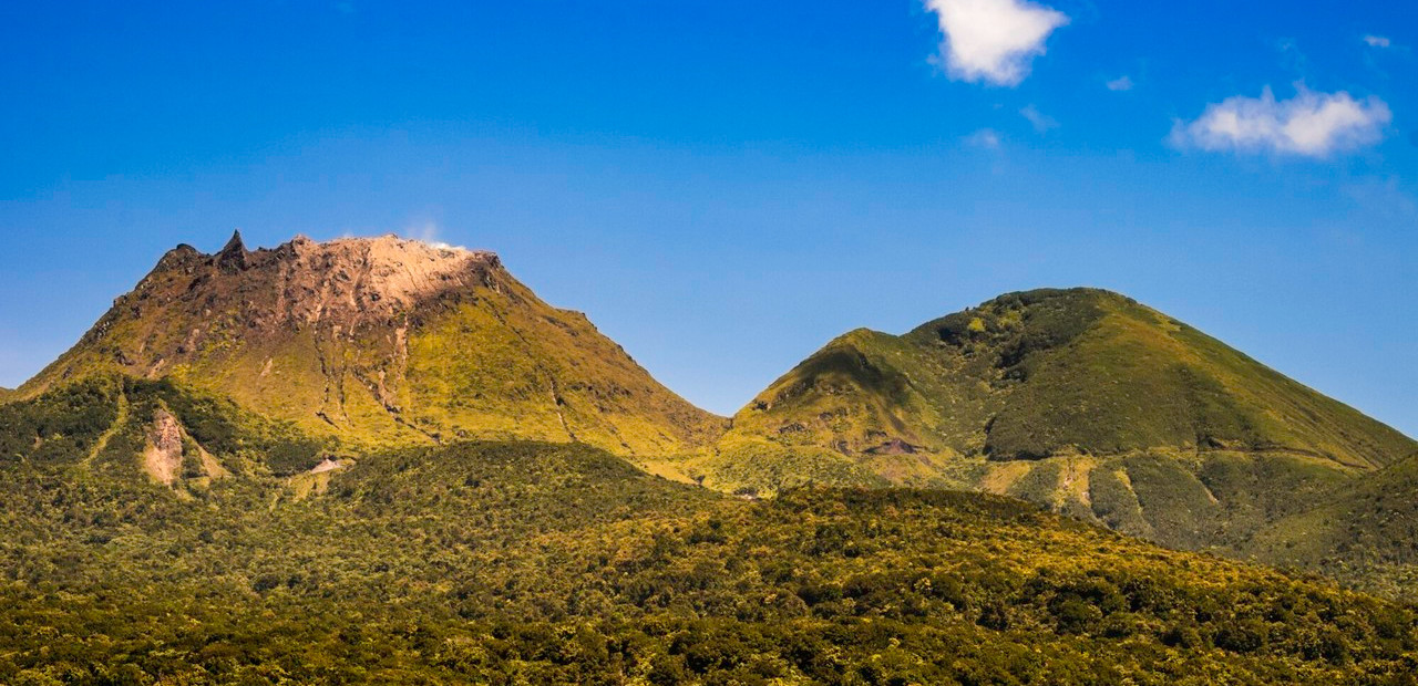 Guadeloupe – národní park a sopka La Sufrierre