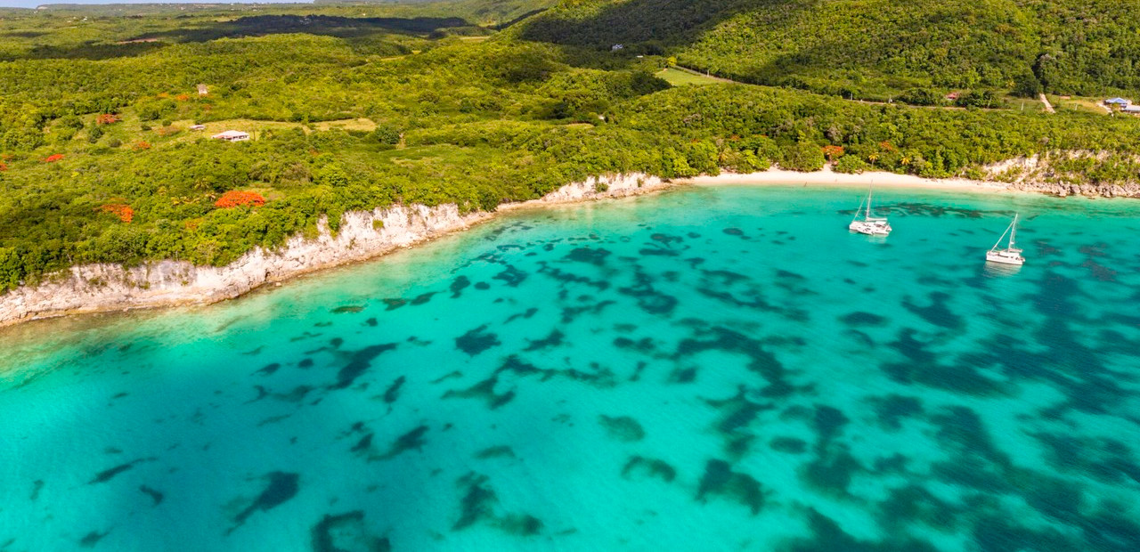Guadeloupe - dvě části ostrova