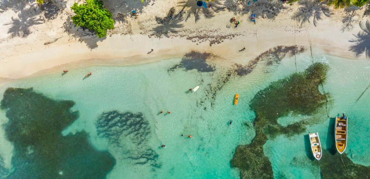 Guadeloupe - dvě části ostrova
