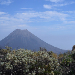Kapverdské ostrovy - sopka na ostrově Fogo