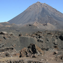 Kapverdské ostrovy - sopka na ostrově Fogo